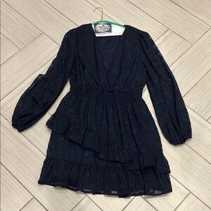 Elegant Aqua Brand Navy Blue Dress